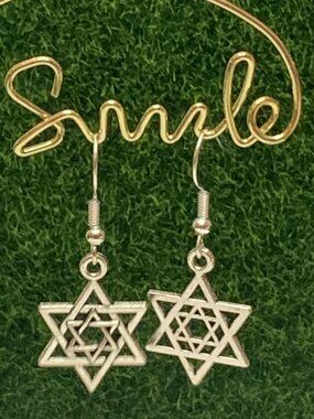 Star of David Earrings, Jewish Earrings, Religious Earrings, Star of David, Gift
